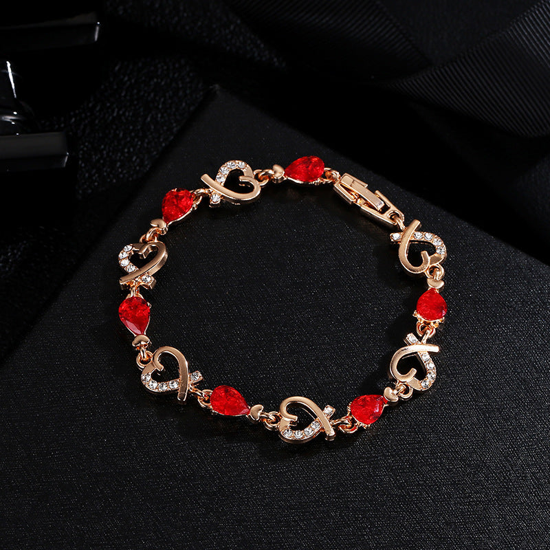 Fashion Temperament Heart-shaped Bracelet For Valentine's Day Gift