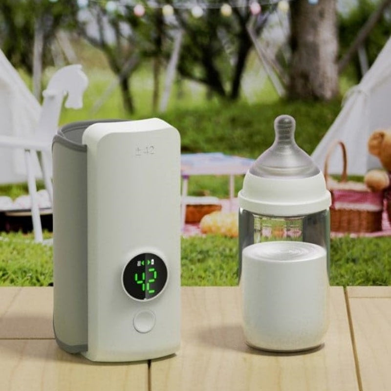 Portable Wireless Rechargeable Baby Bottle Warmer USB Charging