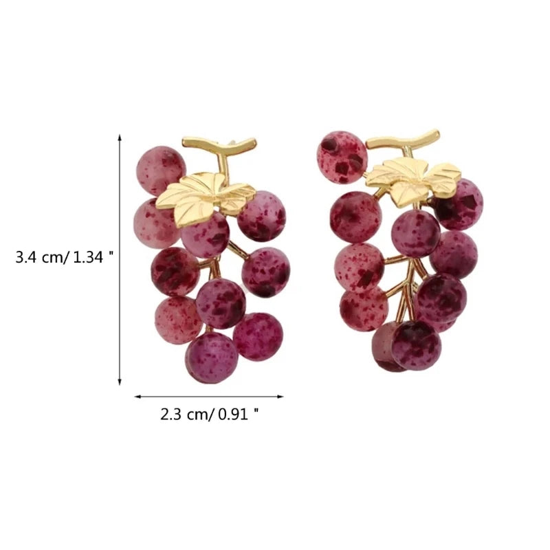 Earrings Fruits Shaped Dangling Ear Rings Accessory