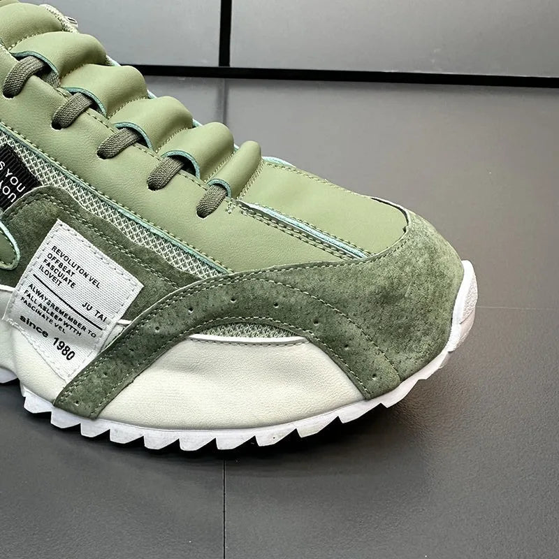 Men's Sneakers Solid Color Green