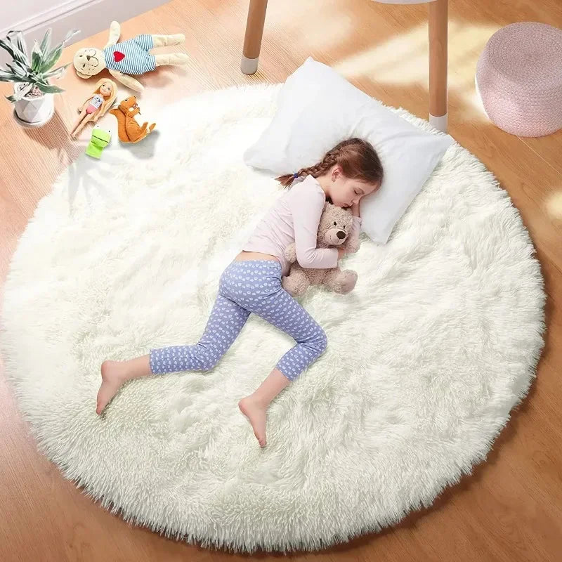 Fluffy White Carpets For Living Room Home Decor Bedroom Kid Room Decoration