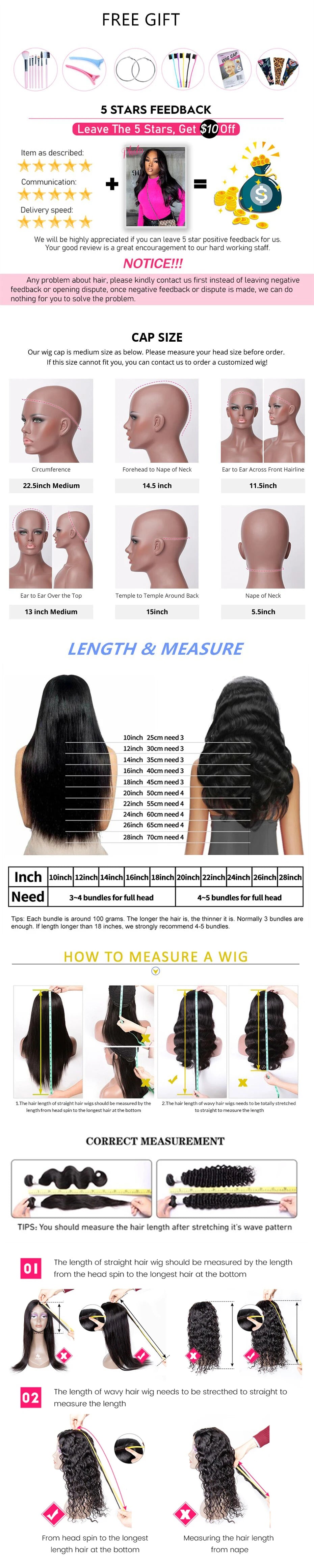 Glueless Straight Human Hair Lace Closure Wig For Women