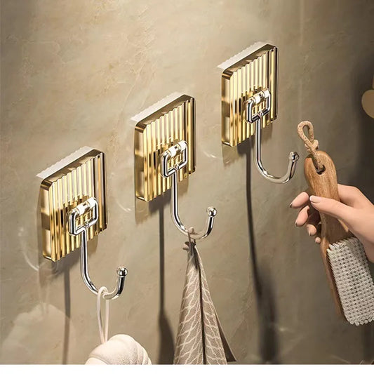 Bathroom Wall Mounted Light Luxury  Hook  Coat Towel Hanger  Home  Storage