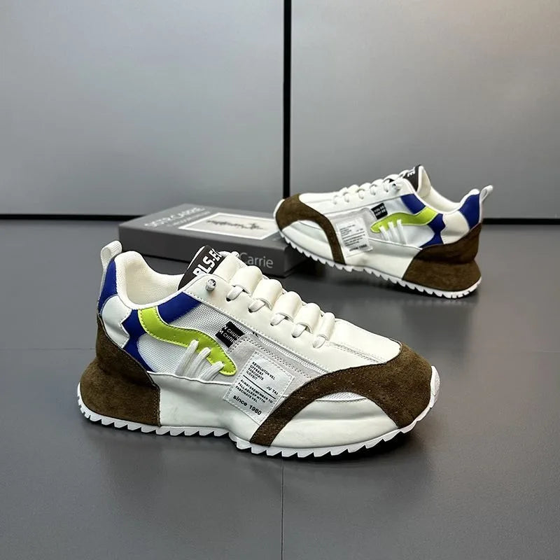 Men's Sneakers Solid Color Green