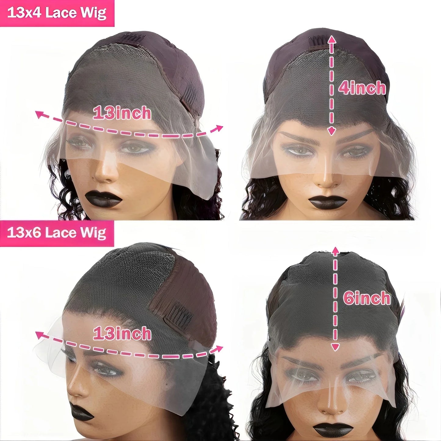 Transparent Curly Deep Wave Lace Frontal Bob Human Hair For Women