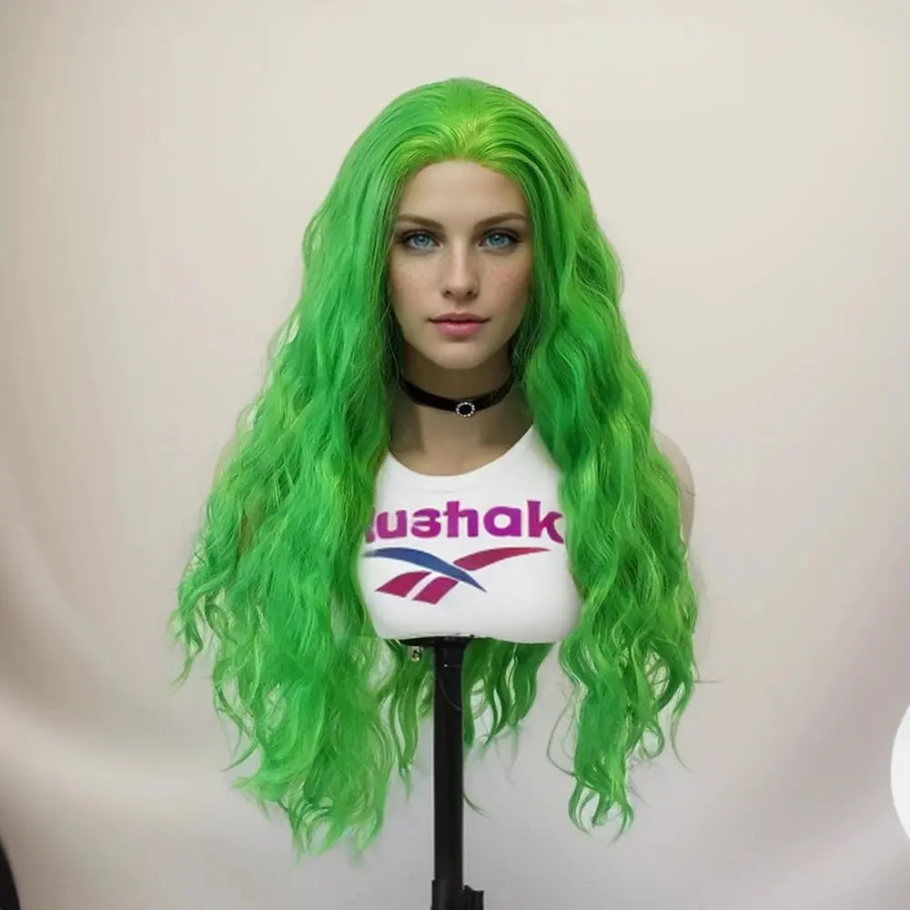 Green Body Wave Synthetic Hair for Women