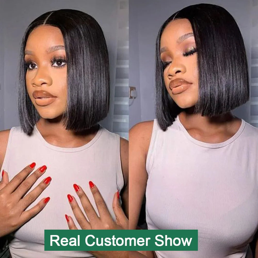 Lace Front Wig Bob Transparent Lace for women