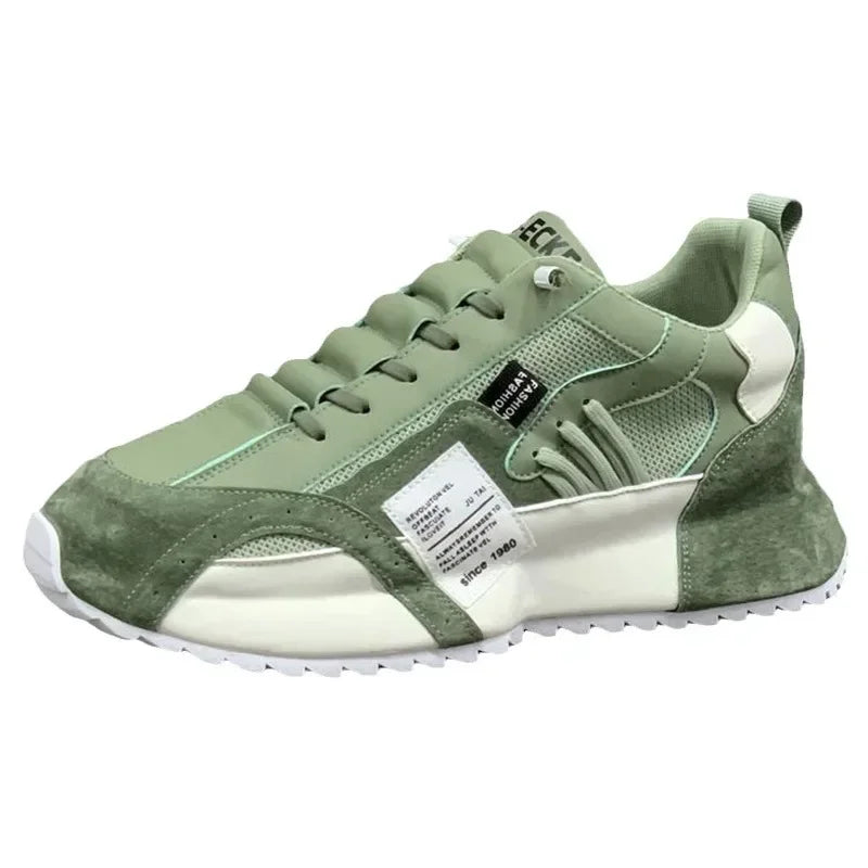 Men's Sneakers Solid Color Green