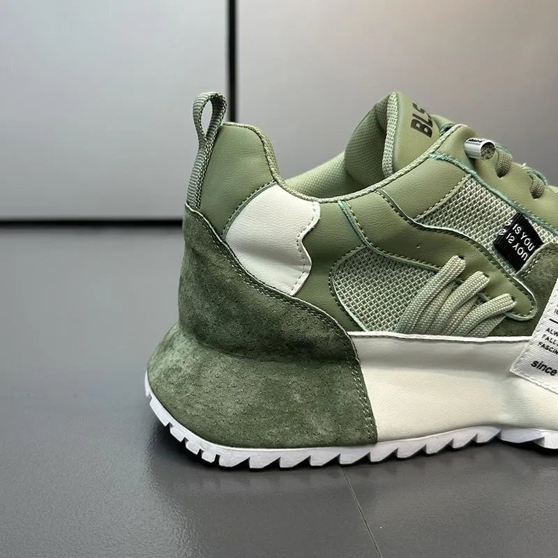 Men's Sneakers Solid Color Green