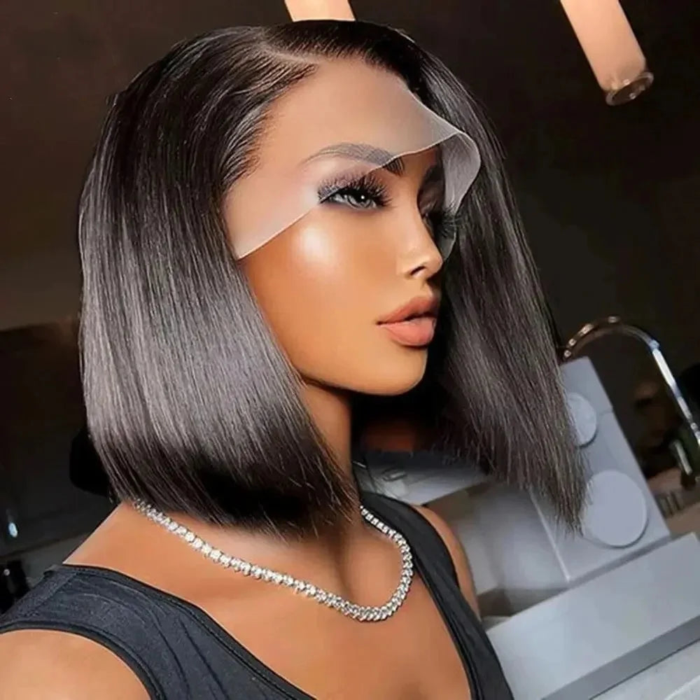 Lace Front Wig Bob Transparent Lace for women