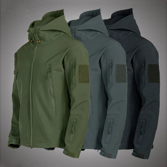 Military Jackets Men Tactical Windproof Waterproof Hooded bomber Coats