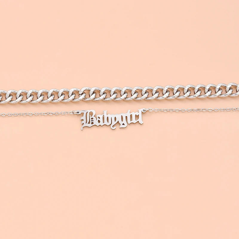 Summer Bracelet Letter Pendant Charm Anklet