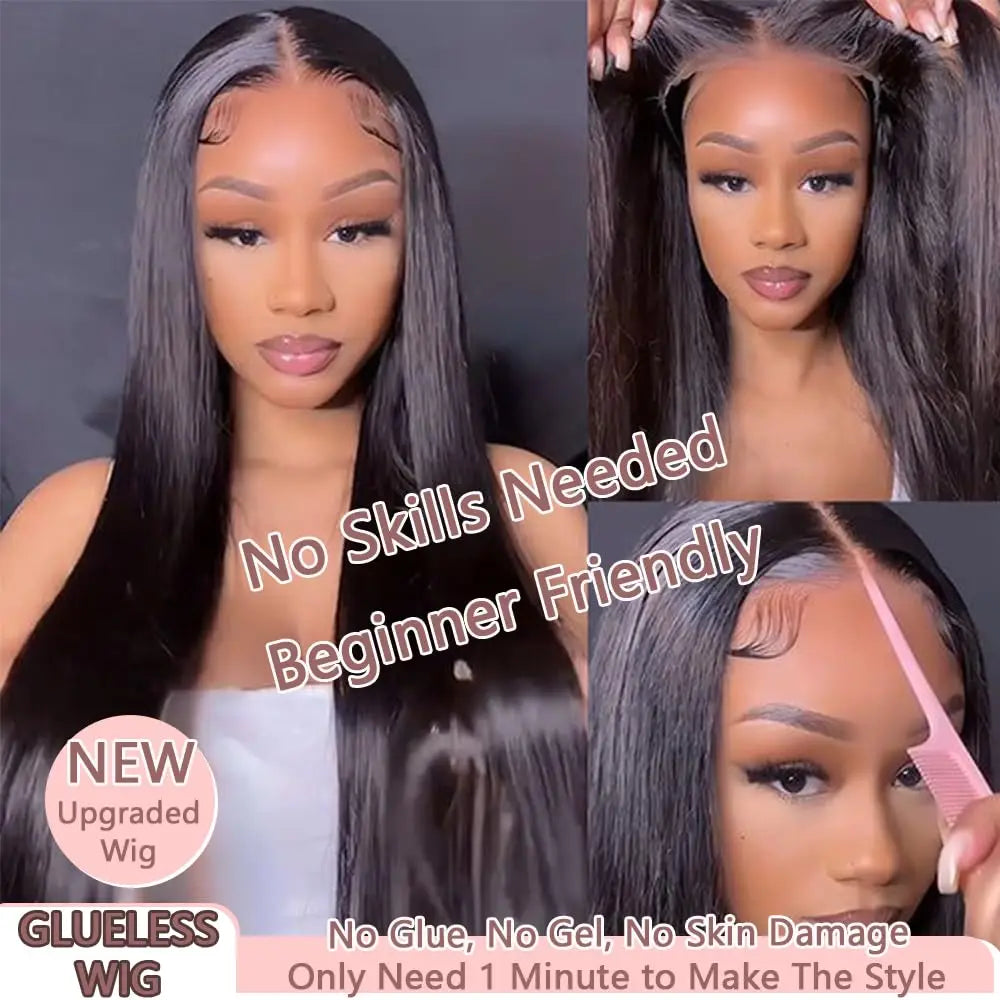 Lace Closure Human Hair Wigs Brazilian Ready for women