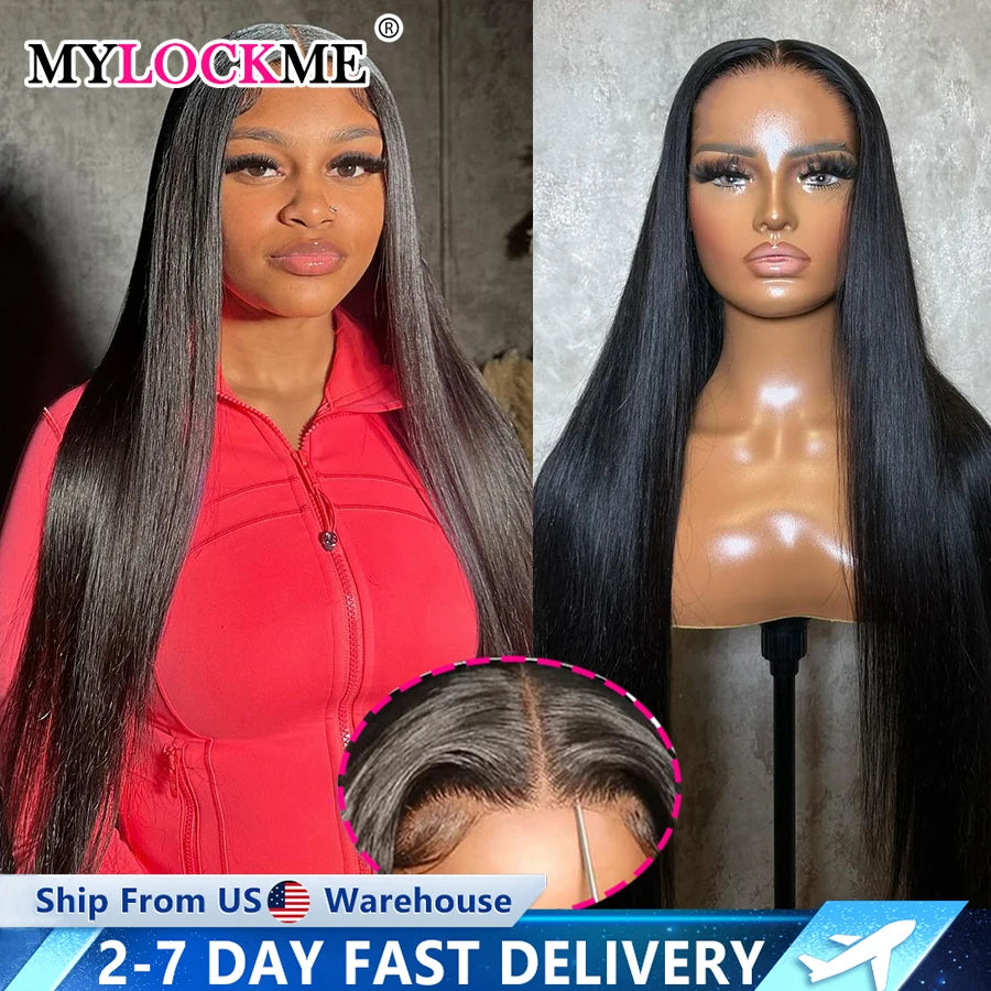 Lace Closure Human Hair Wigs Brazilian Ready for women