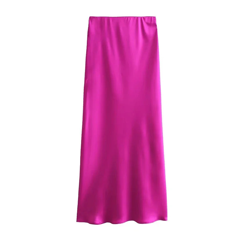 l Women Long Skirt Spring Elastic High