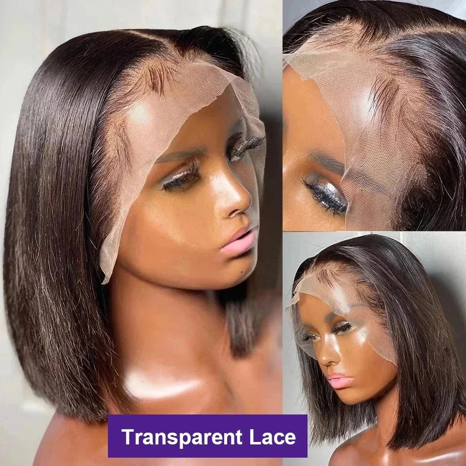 Lace Front Wig Bob Transparent Lace for women