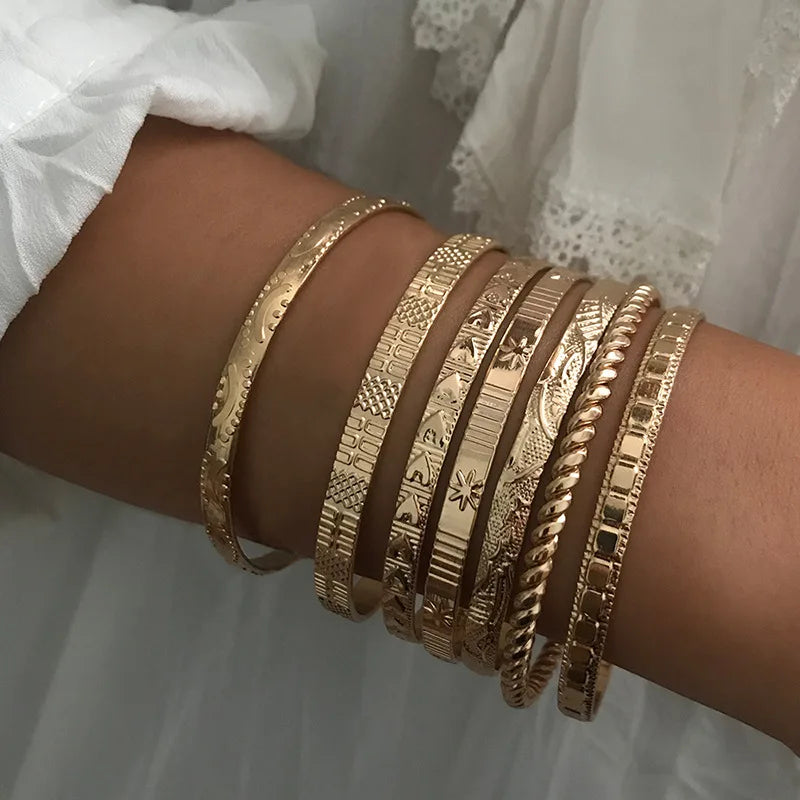 7 Pcs/Set Bracelets for Women Fashion Jewelry Gifts