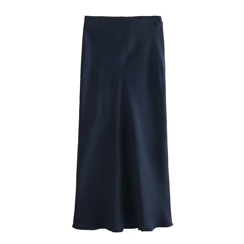 l Women Long Skirt Spring Elastic High