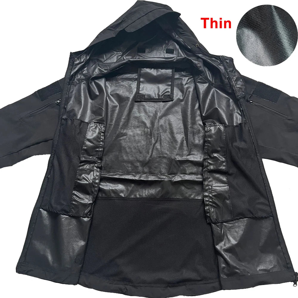 Military Jackets Men Tactical Windproof Waterproof Hooded bomber Coats