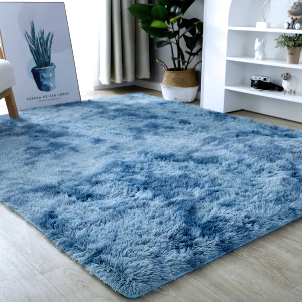 Gray Carpet for Living Room Plush Rug Bed Room