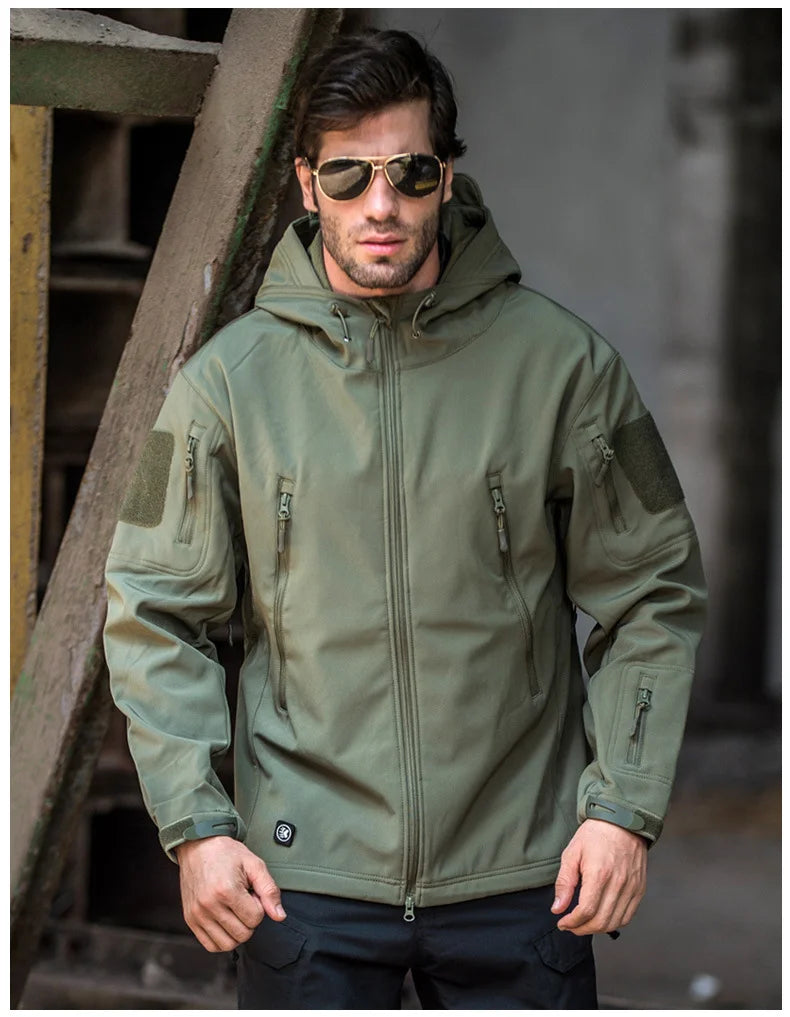 Military Jackets Men Tactical Windproof Waterproof Hooded bomber Coats