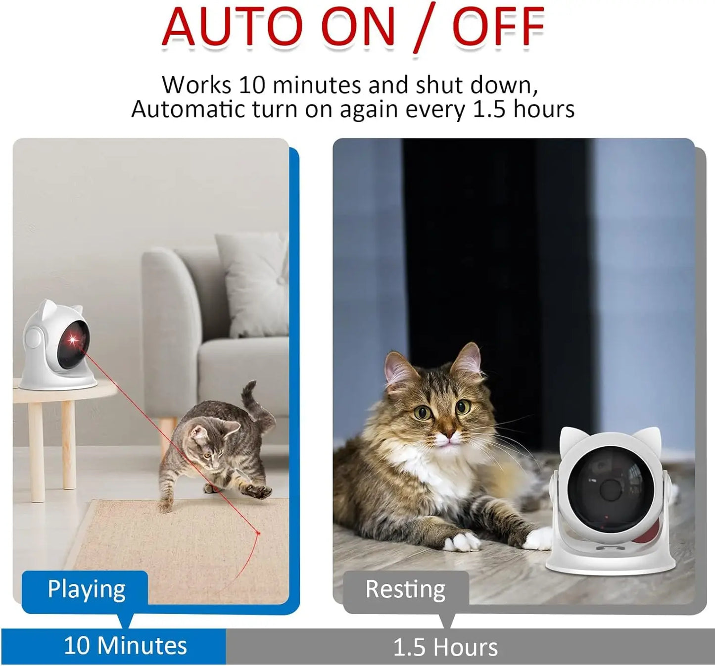 Automatic Laser Toys for Indoor Cats/Dog/Kittne Slow and Fast Mode