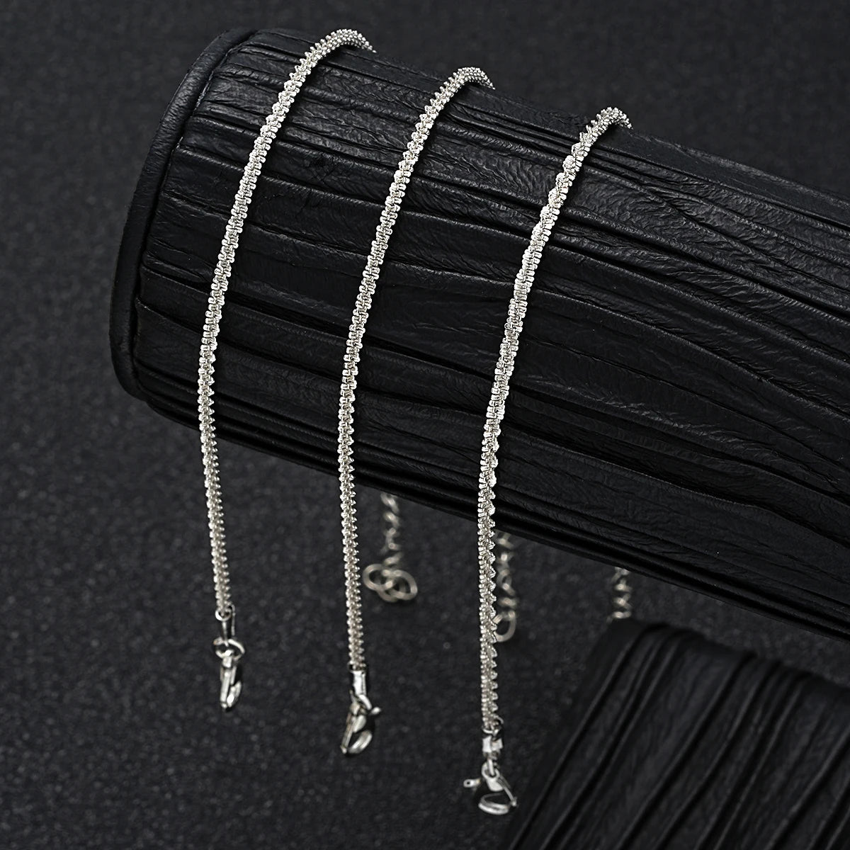 3 Pcs Sparkling Chain Anklet Sets for Women